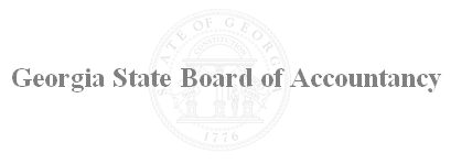 Accountancy, Georgia State Board of - GSBA